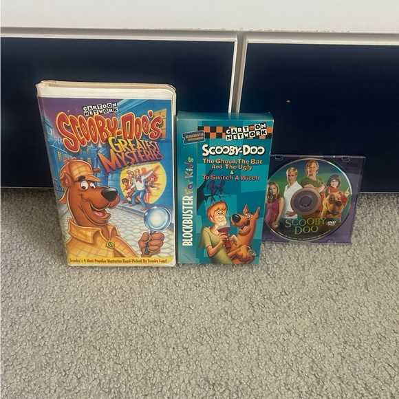 Scooby-Doo! Other - Scooby-Doo VHS / DVD Lot of 3, including Greatest Mysteries